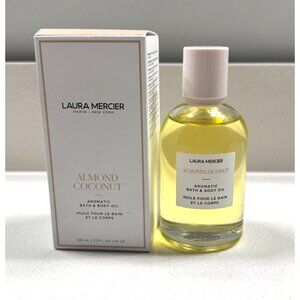 LAURA MERCIER Almond Coconut Aromatic Bath & Body Oil 3.3 fl oz New with Box